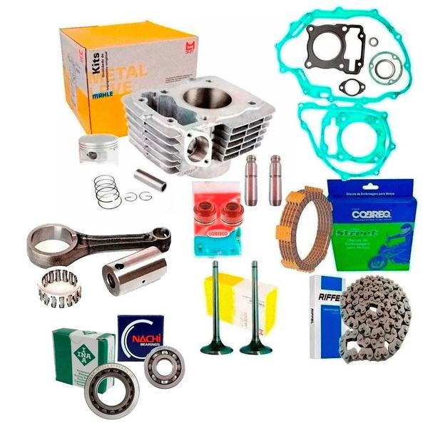 Imagem de Kit Motor Completo Biela Juntas Titan 150 Fan 150 Rolamento