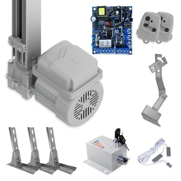 Imagem de Kit Motor de Portão Basculante Peccinin Fast Gatter 1/4 + Suportes + Trava