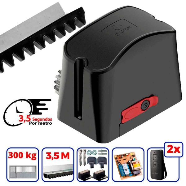 Kit Motor de Portão Eletrônico Deslizante DZ Casa Fit 1/4 Garen Automatizador de Portões até 300kg + 3,5 Metros de Cremalheira Imagem de Kit Motor de Portão Eletrônico Deslizante DZ Casa Fit 1/4 Garen Automatizador de Portões até 300kg + 3,5 Metros de Cremalheira