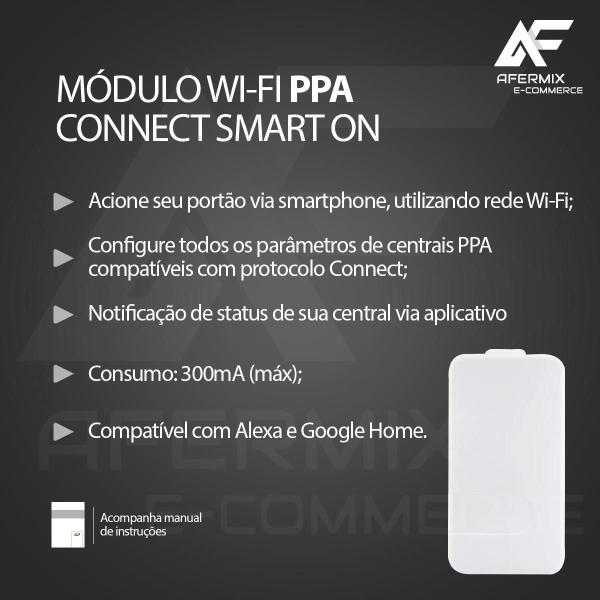 Imagem de Kit Motor Do Portão Residencial PPA Dz Rio 500 Jetflex Ultrarrápido + 3m Cremalheira e WiFi