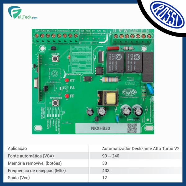 Imagem de Kit Motor Dz Atto Turbo V2 Rossi +1 Tx Click e 1 Controle 3m