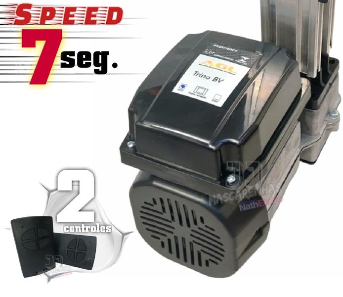 Imagem de Kit motor para portão AGL Speed Basculante 350kg 1/4 2 contr