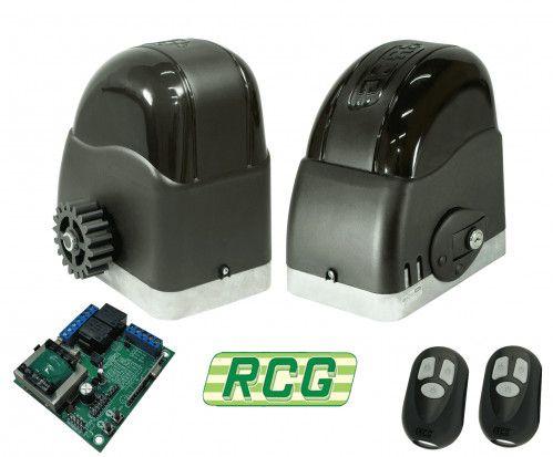 Imagem de KIT MOTOR PORTÃO DESLIZANTE RCG AL 700Kg 1/2CV 127V ou 220V + 2 CONTROLES SEM CREMALHEIRAS