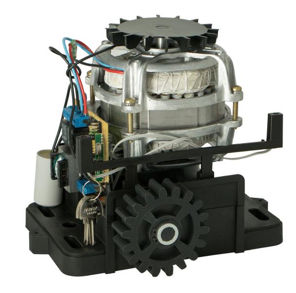 Imagem de KIT MOTOR PORTÃO DESLIZANTE RCG PL 300Kg 1/5CV 127V ou 220V + 2 CONTROLES SEM CREMALHEIRAS