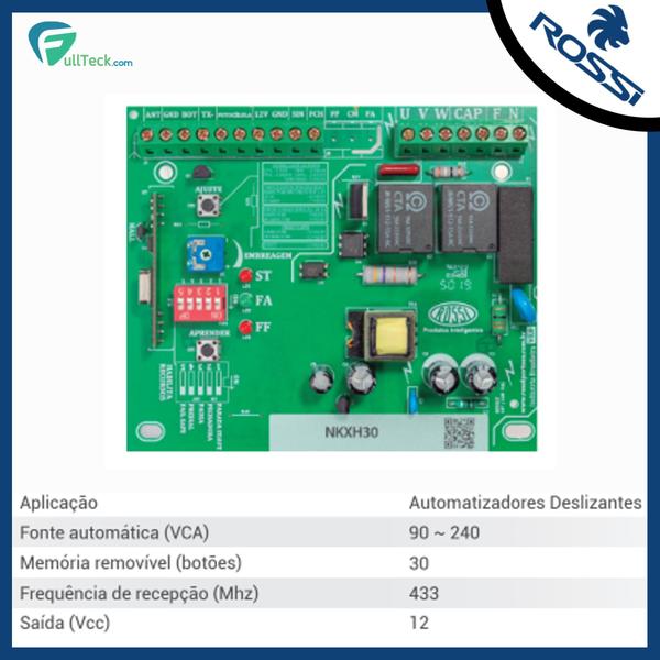 Imagem de Kit Motor Portão Deslizante Rossi Nano 600Kg + 1 Controle 3m