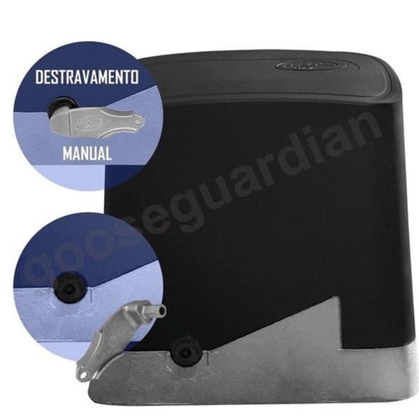 Kit Motor Portão Dz Rio 350 Turbo Jetflex Facility PPA 1/4hp Rápido C/ 3m Crem Imagem de Kit Motor Portão Dz Rio 350 Turbo Jetflex Facility PPA 1/4hp Rápido C/ 3m Crem