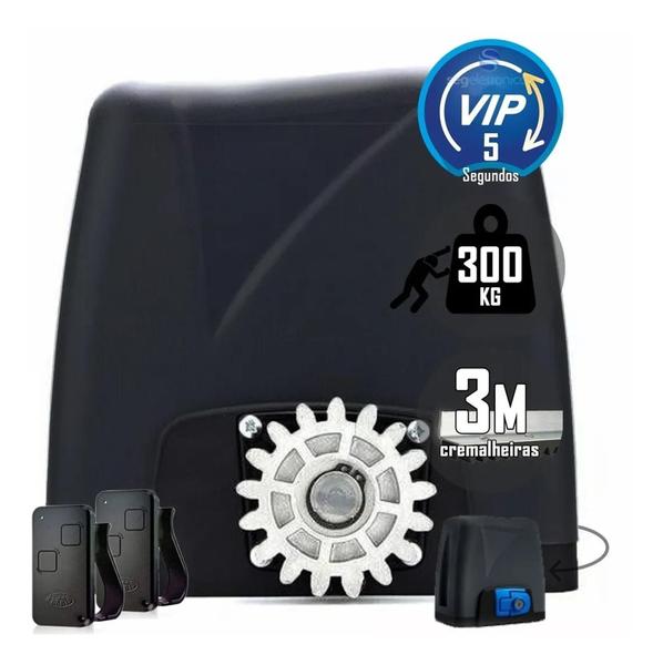 Imagem de Kit Motor Portão Elétrico Automatico Atto Vip Rápido Rossi 220v