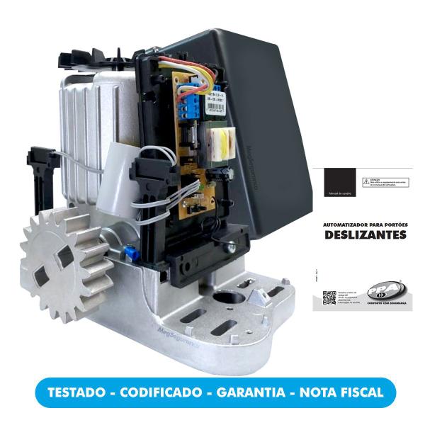 Imagem de Kit Motor Portão Eletrônico 5,5m Deslizante Ppa 1/4Cv Rápido