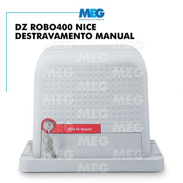 Imagem de Kit Motor Portão Eletrônico Dz Robo400 Nice Peccinin 3,5m 4s