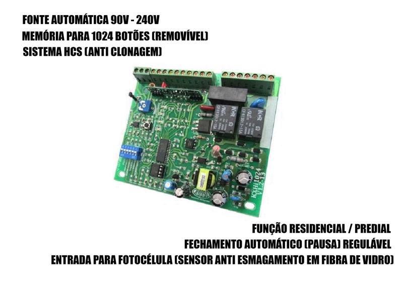 Imagem de Kit Motor Portão Rossi Dzi Dz 3/4hp + 3m de Cremalheira 220v