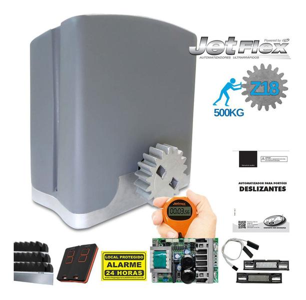 Kit Motor Ppa Dz Rio Jetflex 500kg Portão Eletrônico 3m Cremalheira Imagem de Kit Motor Ppa Dz Rio Jetflex 500kg Portão Eletrônico 3m Cremalheira