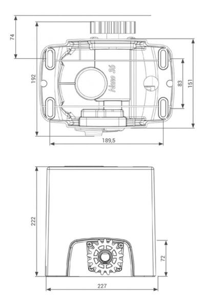 Imagem de Kit Motor Rossi Portão Dz Nano Nitro 36 3Seg Bivolt 650Kg