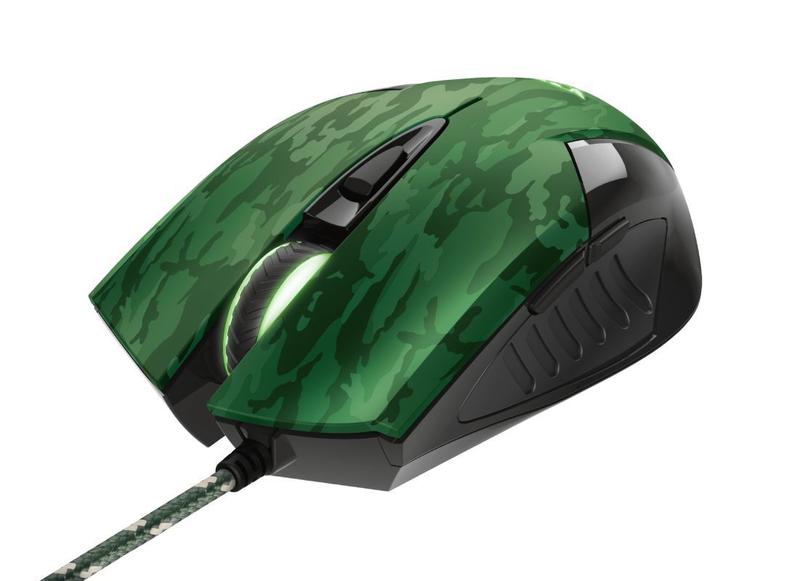 Imagem de Kit Mouse e Mousepad Gamer Trust Rixa Camuflado