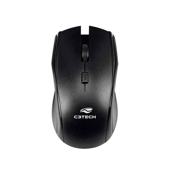 Imagem de Kit Mouse E Teclado C3tech Sem Fio Usb Preto - K-w60bk