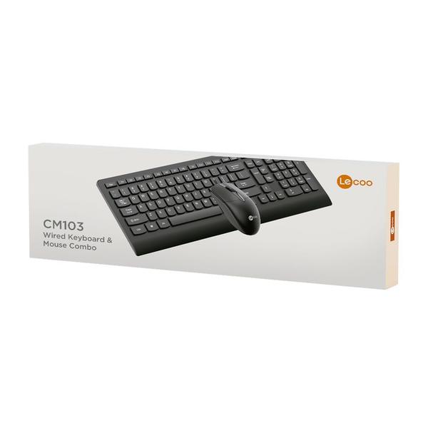 Imagem de Kit Mouse e Teclado Lecoo, USB - CM103