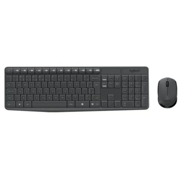 Imagem de Kit Mouse e Teclado Logitech MK235 S/ Fio