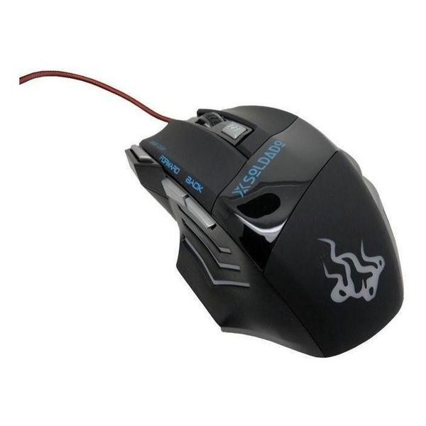 Imagem de Kit Mouse Gamer Com Fio 3000Dpi Gm-700 + Microfone Max Print