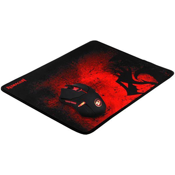 Imagem de Kit Mouse Gamer Sem Fio Redragon M601WL-Ba + Mousepad de 330 X 260 X 3 MM - Preto/Vermelho