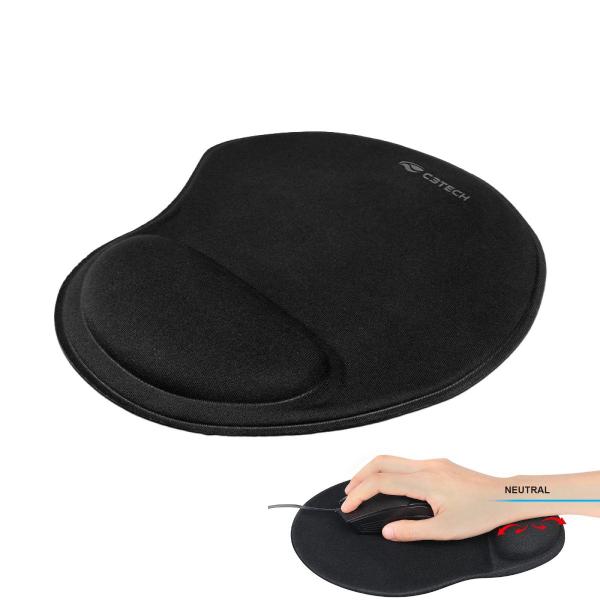 Imagem de Kit Mouse Pad e Apoio de Punho Para Teclado Ergonômico C3Tech