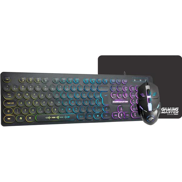 Kit Mouse Teclado E Mousepad Gamer K-mex Km7628+mod734+fx-x2418 Preto - B3km7628u11cb1x Imagem de Kit Mouse Teclado E Mousepad Gamer K-mex Km7628+mod734+fx-x2418 Preto - B3km7628u11cb1x