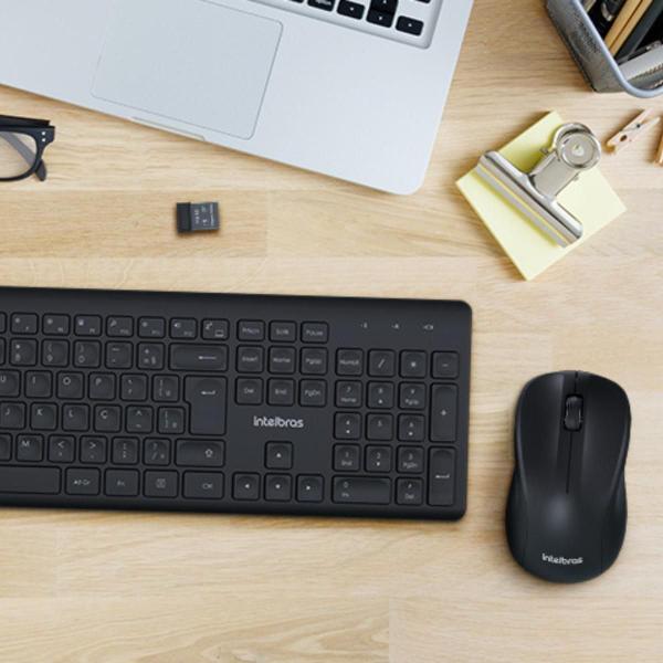 Imagem de Kit Mouse Teclado Sem Fio Intelbras Bluetooth Silencioso