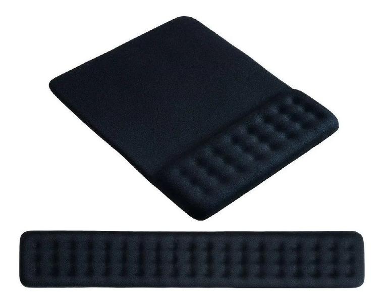 Imagem de Kit Mousepad com Enchimento em Gel Apoio de Pulso Superfície deslizante Multi AC65