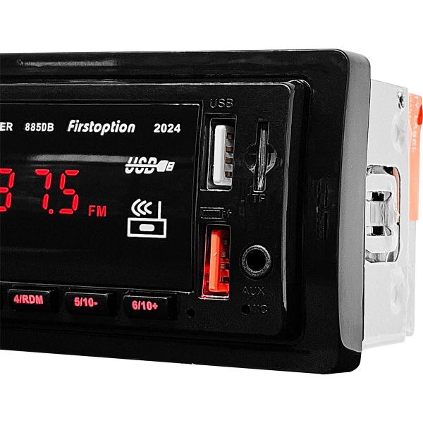 Imagem de Kit Mp3 Radio Universal Bt Usb Fm Sd 8850 2024  + Par Falante 6 Polegadas Xtreme 110wts