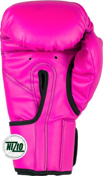 Imagem de Kit Muay Thai Luva 10oz Bandagem Caneleira Bucal Fheras Rosa