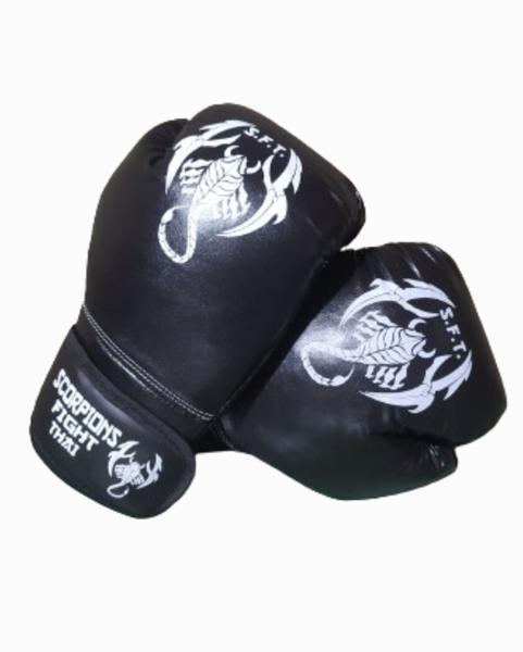 Imagem de Kit Muay Thai Luva Caneleira Bolsa+ Band.Bucal Scorpions Fight Thai