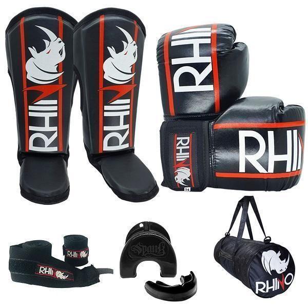 Kit Muaythai Rhino Completo - 12Oz Imagem de Kit Muaythai Rhino Completo - 12Oz
