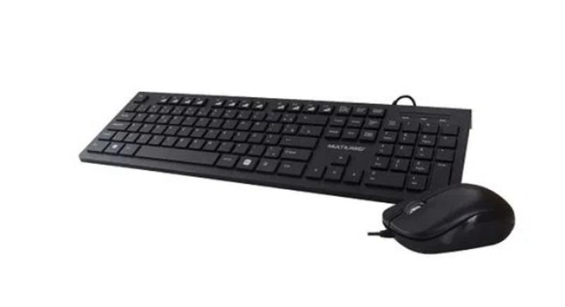 Imagem de Kit Multilaser Teclado e Mouse Multimídia USB Slim - TC240