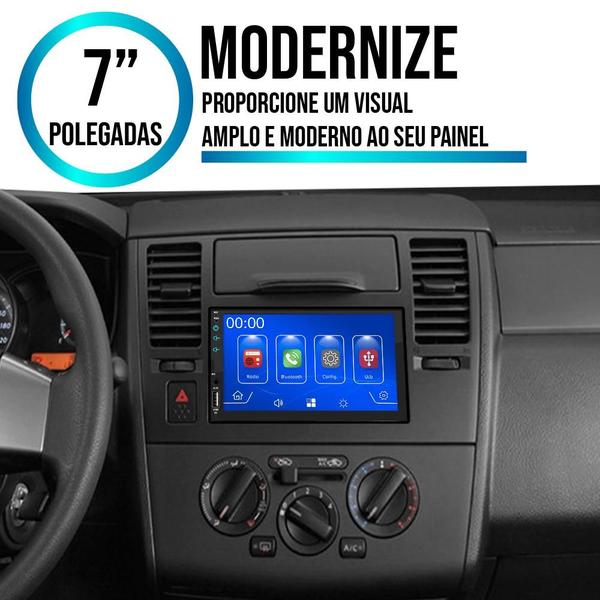 Imagem de Kit Multimídia Carplay Tiida 2010 A 2014 7 Pol MP5 Touch-screen + Câmera de ré