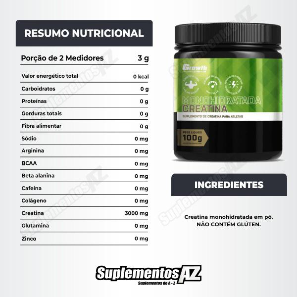 Imagem de Kit Multivitaminico 120 Caps + Creatina Pura 100g Growth