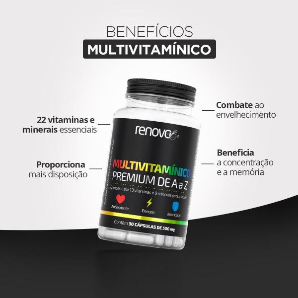 Imagem de Kit Multivitamínico a A Z + Colágeno Tipo 2 - Renova Be