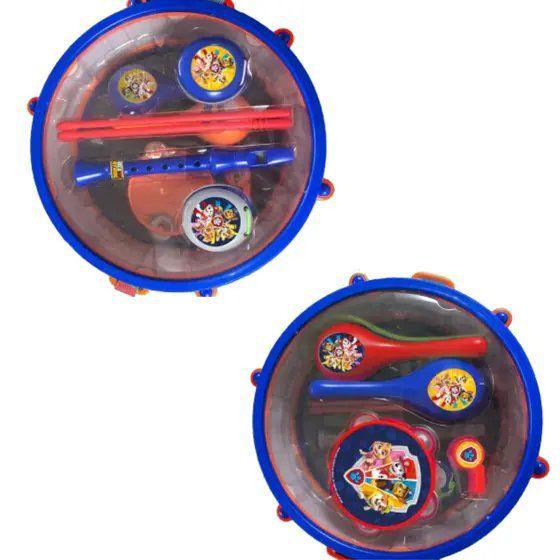 Imagem de Kit Musical Infantil Conjunto Bumbo Patrulha Canina Divertido - Yestoys