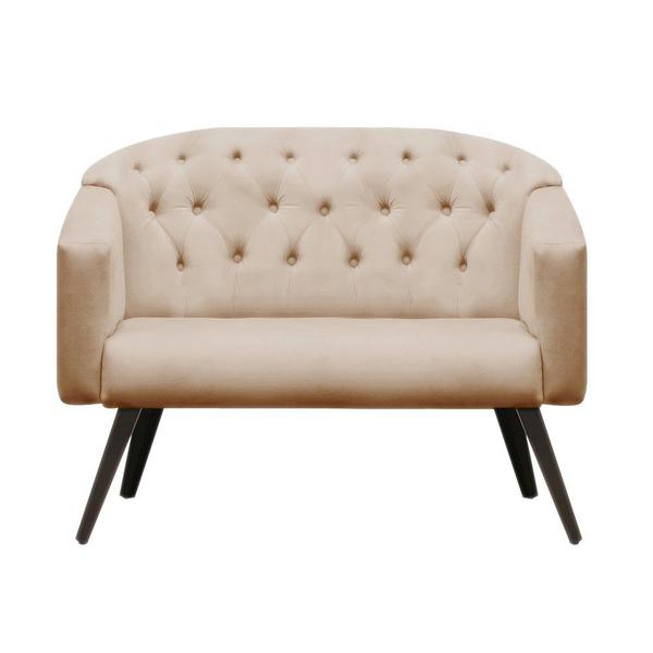 Imagem de Kit Namoradeira + 2 Poltronas Decorativa Estrela Retrô Suede Bege