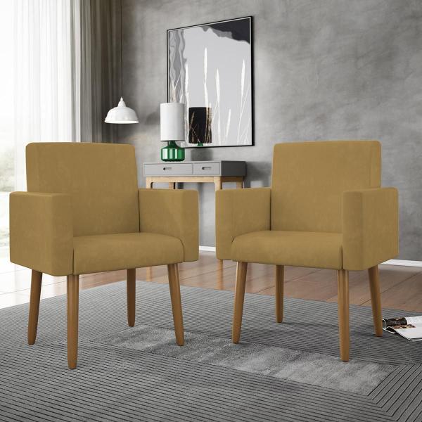 Imagem de KIT Namoradeira + 2 Poltronas Decorativas Sala Oferta