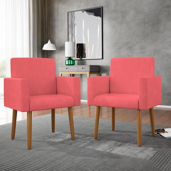 Imagem de KIT Namoradeira + 2 Poltronas Decorativas Sala Oferta