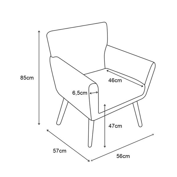 Imagem de Kit Namoradeira + 2 Poltronas Onix Suede Bege