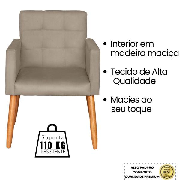 Imagem de Kit Namoradeira com Poltrona para Sala de Espera Recepção ambiente pequeno