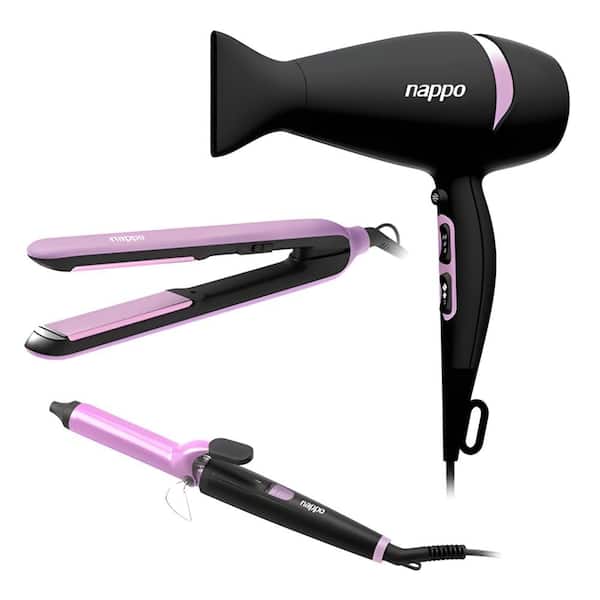 Kit Nappo 3 em 1 Secador Chapinha Modelador de Cachos 2200W