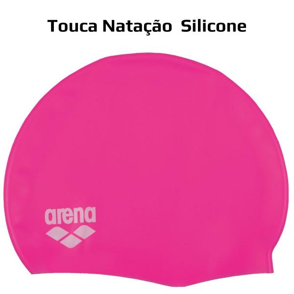 Imagem de Kit Natação Infantil Arena Pool Set Óculos Bubble 3 E Touca Classic Silicone