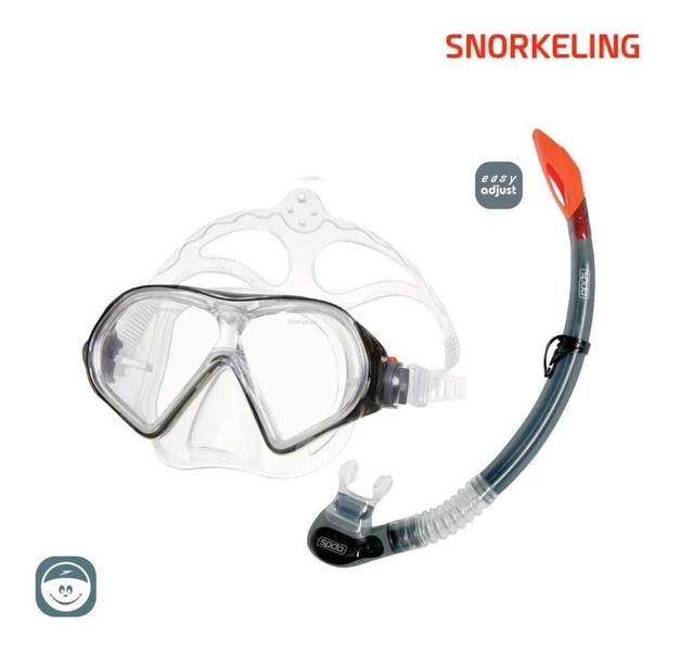 Imagem de Kit Natação Mergulho Livre Belize - Snorkel Óculos - Speedo