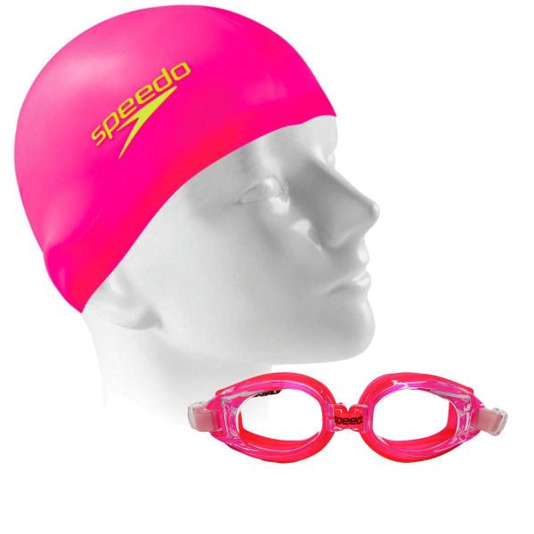 Imagem de Kit  Natação Oculos Classic e Touca Silicone Speedo 