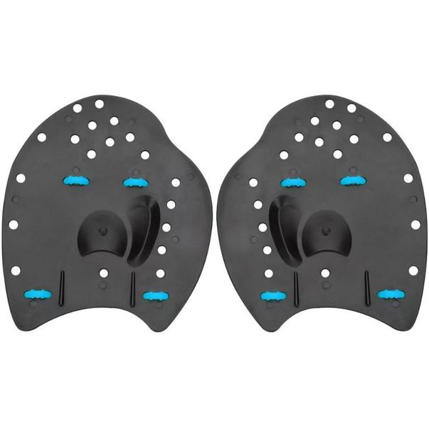 Imagem de Kit Natação Speedo Nadadeira Dual Swim Fin + Palmar Power Paddles Treinamento e Fortalecimento