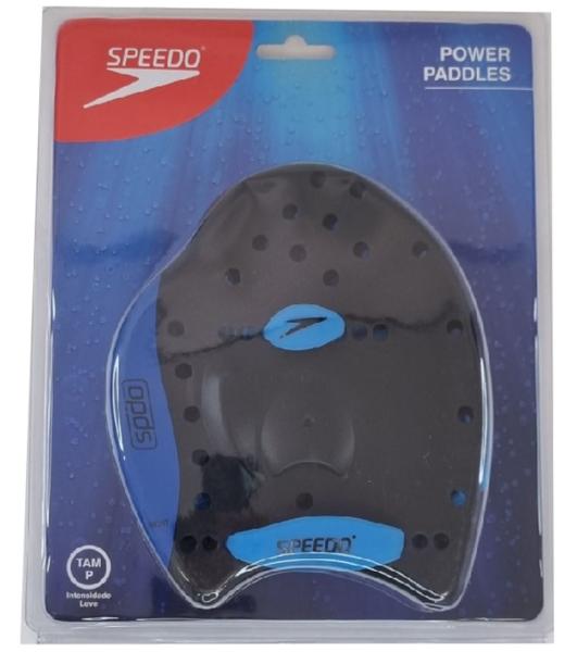 Imagem de Kit Natação Speedo Nadadeira Dual Swim Fin + Palmar Power Paddles Treinamento e Fortalecimento