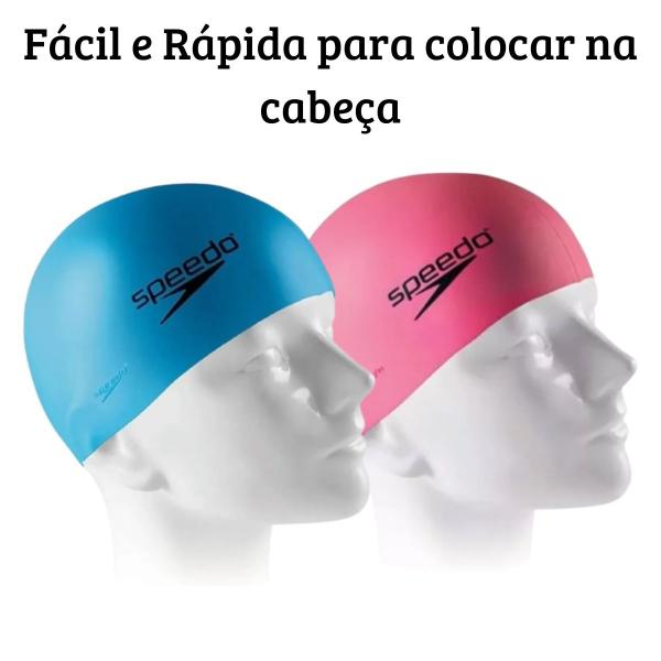 Imagem de Kit Natação Touca Silicone e Óculos Speedo Adulto c/ Vedação