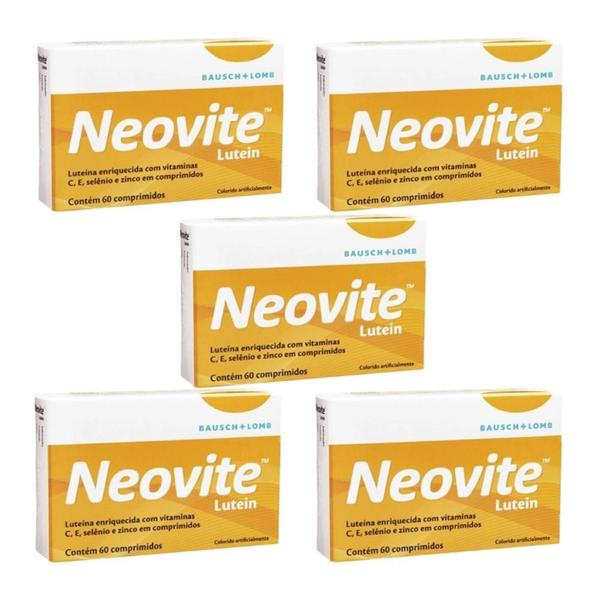 Imagem de Kit Neovite Lutein Com 5 Unidades De 60 comprimidos Cada