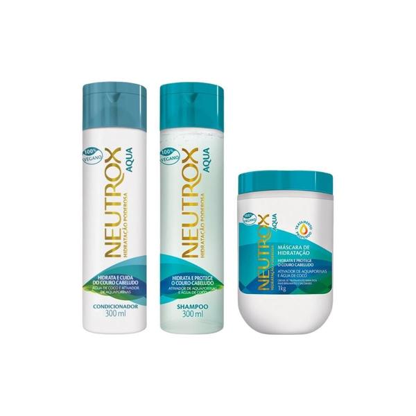 Imagem de Kit Neutrox Aqua Shampoo + Condicionador + Mascara