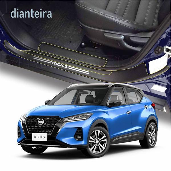 Imagem de Kit Nissan Kicks 2022 A 2024 Soleiras Super Protetoras + Soleira da Mala